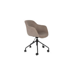 White Label Living Office stoel junzo rib grey