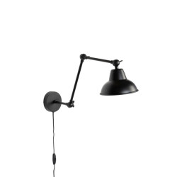 White Label Living Xavi wandlamp zwart