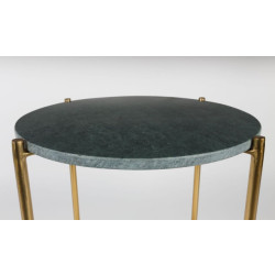 White Label Living Side table timpa marble green