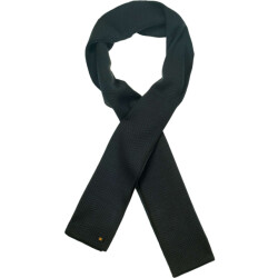 No Excess Scarf zig zag jacquard dark green