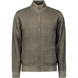No Excess Cardigan 2 coloured melange stone