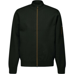 No Excess Cardigan 2 colour double knit black