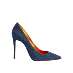 Christian Louboutin So kate 120 denim high heel pumps