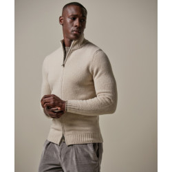 Profuomo Ppvj30015b f cardigan full zip beige profu