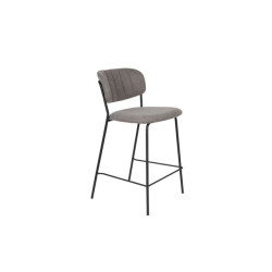 White Label Living Counter stool jolien black/grey