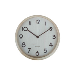 Karlsson wandklok pure bold licht hout- Ø30cm