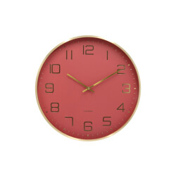 Karlsson wandklok elegance glow rode oker- Ø40cm