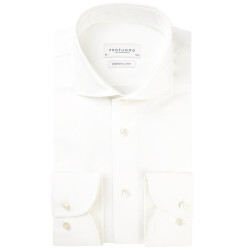 Profuomo Off-white wedding overhemd met lange mouwen