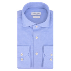 Profuomo Knitted mercerised overhemd met lange mouwen