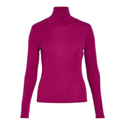 Vila Vijolini roll neck ls topr fuchsia