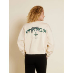 Pink Noir Pn22242966 hazel sweatshirt white swam