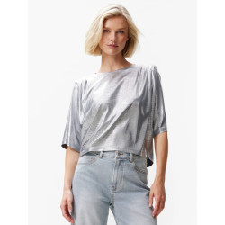 Catwalk Junkie 2402040008 pleated shoulder top