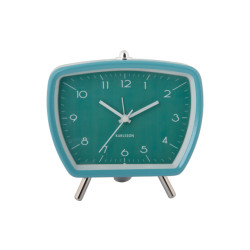 Karlsson wekker candy circus retro turquoise blue