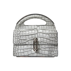 Balenciaga Metallic alligator leren mini tas