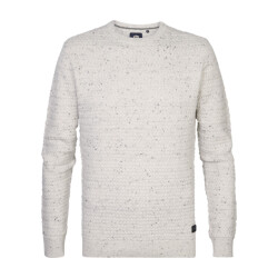 Petrol Industries Knitwear round neck ecru dessin
