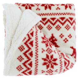 Unique Living plaid mirre red 130x160cm