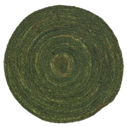 Unique Living placemat rana 40cm Ø winter green