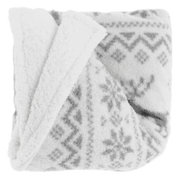 Unique Living plaid mirre dark grey 130x160cm