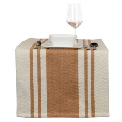 Unique Living tafelloper olena 45x150cm camel