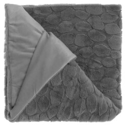 Unique Living plaid daaf dark grey -150x200cm