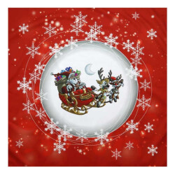 Unique Living tafelkleed natale 85x85cm dessin 3