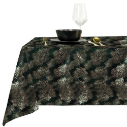 Unique Living | tafelkleed sid 150x250cm dark green
