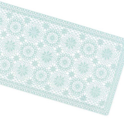 Unique Living | tafelloper amira vinyl 40x150cm harbor green