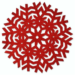 Unique Living | placemat ice | rond | polyester | | Ø38cm