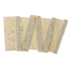 Unique Living decofabric ice crystal 28x300cm ivory