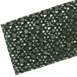 Unique Living | tafelloper bernt 45x150cm dark green