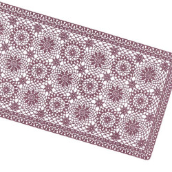 Unique Living | tafelloper amira vinyl 40x150cm cassis