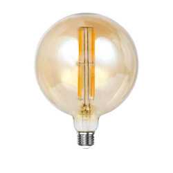 Hoyz lichtbron led [g150] filament bol Ø15 amberkleurig glas