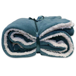 Unique Living plaid lars jeans blue -150x200cm