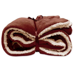 Unique Living plaid lars marsala -150x200cm