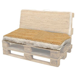 Unique Living | palletkussen rana | outdoor collectie | lichtbruin | 80x120x12cm