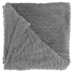 Unique Living plaid pleun dark grey -150x200cm