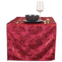 Unique Living | tafelloper sid 45x150cm red