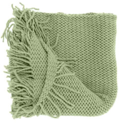 Unique Living plaid kos tea green 127x152cm