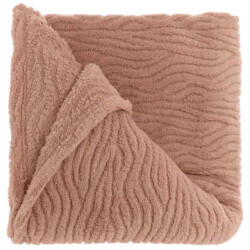Unique Living plaid clio old pink -150x200cm
