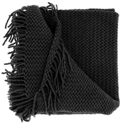 Unique Living plaid kos black 127x152cm
