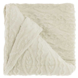 Unique Living plaid pleun dove white -150x200cm