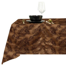 Unique Living | tafelkleed sid 150x300cm leather brown