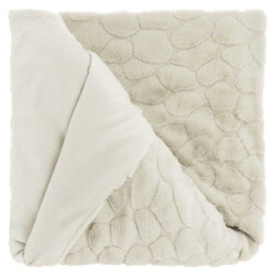 Unique Living plaid daaf dove white -150x200cm