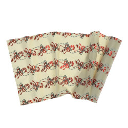Unique Living decofabric candy cane dove white 28x300cm
