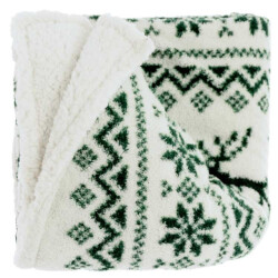 Unique Living plaid mirre dark green 130x160cm