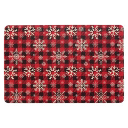 Unique Living placemat ice crystal 30x45cm red