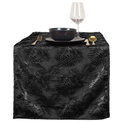 Unique Living | tafelloper sid 45x150cm black