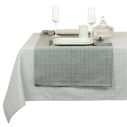 Unique Living | tafelloper tyra 45x150cm grey