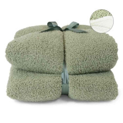 Unique Living plaid douwe tea green -150x200cm