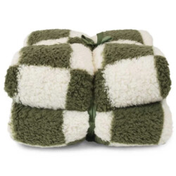 Unique Living plaid check winter green -150x200cm